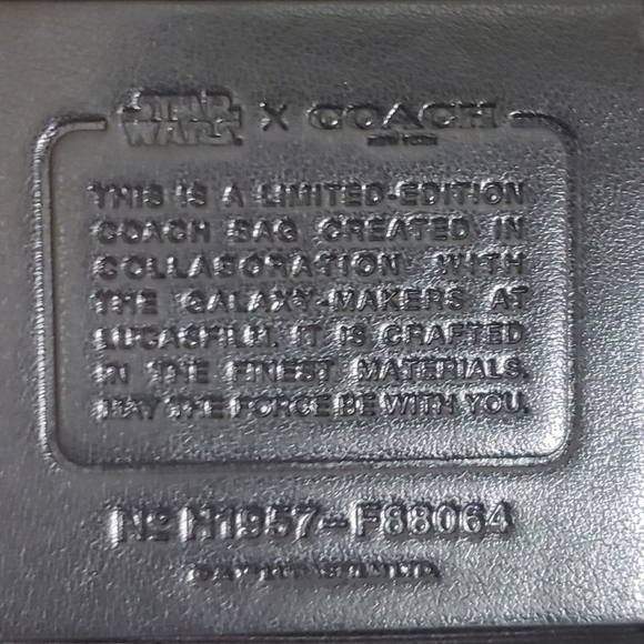 Limited Edition Star Wars Coach Purse - Picture 3 of 3